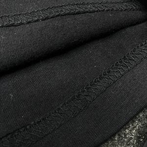 T-shirt noir pour homme, imprimé, manches courtes, col rond, tricoté, décontracté, à porter au quotidien - Product Image 3