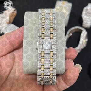 Reloj de Lujo para Hombre Charm Jewellis, Caja Tonneau de Acero Inoxidable de 43 mm, Movimiento de Cuarzo Analógico, Esfera de Cristal de Zafiro - Product Image 2