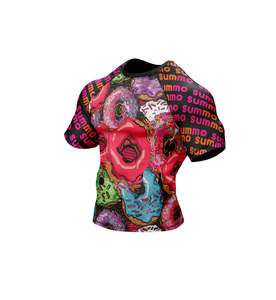 Maillots de surf imprimés en gros, unisexe, avec logo personnalisé, protection anti-UV, manches courtes, vêtements de sport pour la gym - Product Image 6