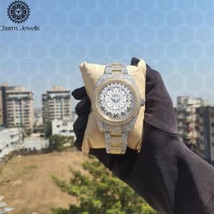 Montre de luxe Charm_Jewells en acier inoxydable 40 mm, analogique à quartz, cadran rond lumineux, verre saphir, mode homme - Product Image 2
