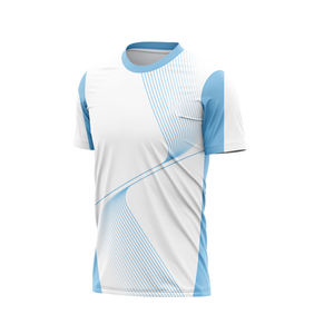 Maillots de football personnalisés en gros de haute qualité à manches courtes en polyester respirant pour clubs, kits d'équipe à séchage rapide - Product Image 5