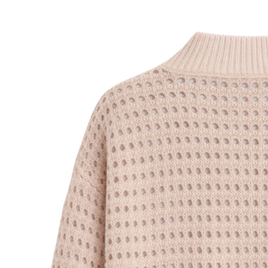 Womens Open Stitch Knit <b>Cardigan</b> Button Front Soft Cotton Blend Lightweight Textured <b>Sweater</b> Casual Layering Outerwear Top - Product Image 2