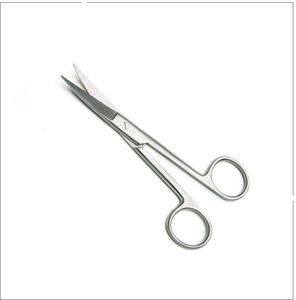 กรรไกรตัดผ้าพันแผลคุณภาพสูงแบบโค้งสำหรับเครื่องมือจักษุแพทย์ - Product Image 2