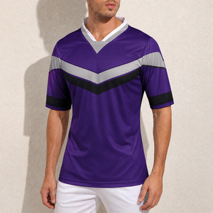 เสื้อรักบี้สั่งซื้อจำนวนมากแบบขายส่ง ผ้าระบายอากาศได้ดี สำหรับผู้ชายไซส์ใหญ่ ผู้ผลิตชุดกีฬาทีม - Product Image 4