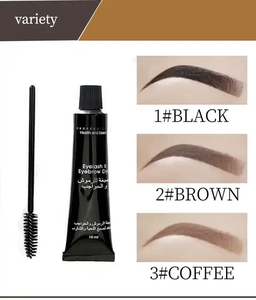 Waterproof Eyelash Tint <b>Kit</b> Semi Permanent Brow Dye Cream Black Brown Coffee <b>Lash</b> Brow Tint Set - Product Image 4