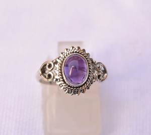 Natural Amethyst <b>Ring</b> 925 Sterling Silver Purple Gemstone Handmade February Birthstone Jewelry <b>Statement</b> <b>Ring</b> Gift for Her - Product Image 1