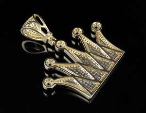 Colgante de Corona de Rey en Tono Dorado con Diamantes, Estilo Hip Hop, Joyería de Moda Unisex - Product Image 2