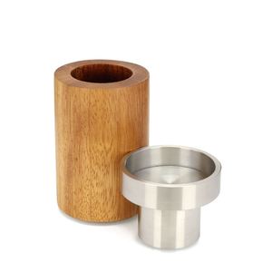 Brûleur d'encens en bois Bakhoor avec coupelle en acier inoxydable, porte-encens Oud arabe, décoration de maison islamique, cadeau parfumé - Product Image 1