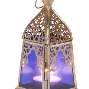 Nouveauté 2026 Mini lanternes marocaines en métal avec verre coloré pour décorations de table et suspendues, décorations de Noël, décoration d'intérieur durable - Product Image 3