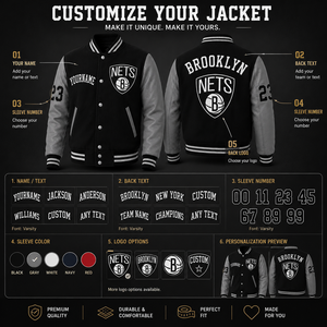 <b>Baseball</b> <b>Jacket</b> <b>Men</b> Custom Embroidered Logo Front Back Varsity Style Wool Leather Sleeves <b>For</b> Club Teamwear Fashion Unisex Buyer - Product Image 5