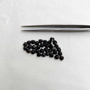 Gran oferta, piedra de corte facetada de corazón de espinela negra Natural de 3mm para fabricación de joyas, piedras preciosas sueltas hechas a mano, productos de envío gratis - Product Image 4