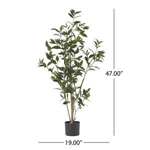Albero di Alloro Artificiale da 47 Pollici, Elegante Prodotto Decorativo per Interni - Product Image 4