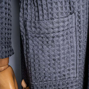 Nesta Sports Luxury 100% Cotton Waffle Robe de chambre pour homme en coton gaufré de haute qualité, super douce et chaude - Product Image 4