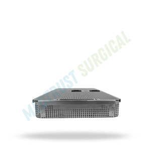 Full Size Sterilization <b>Basket</b> With Lid Stainless Steel Surgical Instrument Tray Medical Autoclave <b>Storage</b> <b>Basket</b> - Product Image 3