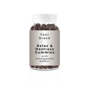 Meilleure offre sur les gommes Ashwagandha GABA de qualité supérieure pour adultes, complément alimentaire pour le soutien contre le stress et la relaxation, en provenance des États-Unis - Product Image 1