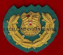 High Quality Custom Embroidered 3D Lace <b>Sew</b>-On Badge with Anchor and Laurel Wreath for Garment Uniform - Product Image 3