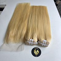 Extensions de cheveux en mélange de soie vietnamienne de haute qualité en gros, 613 Lisse Baguette, Trame Double Tirée à la Machine, Lot de Qualité Supérieure