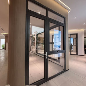 Customized Soundproof Waterproof Double Glazing Aluminum Casement Window Doors Thermal Insulation Interior Use Hotel Villa - Product Image 4