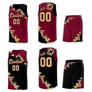 Camiseta de Baloncesto Personalizada con Impresión por Transferencia de Calor, Transpirable, UPF 50, 100% Poliéster, Tallas Grandes, Ropa Deportiva, Logotipo Personalizado, Venta al Por Mayor - Product Image 5