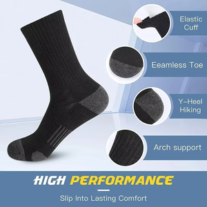 Crew Athletic <b>Socks</b> Solid White Knitted Breathable Cotton Bamboo Fiber for <b>Running</b> Adults Summer Season - Product Image 4
