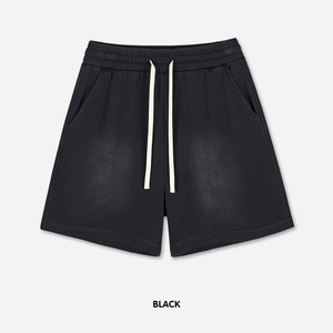 Vintage 100% Cotton French Terry Unisex Mid Waist Breathable Loose Wide Leg Shorts Custom Personalized Logo Fashion Street Style - Product Image 3
