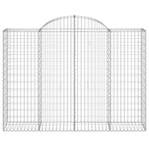 Juego de 2 Cestas de Alambre de Hierro Galvanizado Plateado, Cestas de Gabión, Categoría de Producto - Product Image 4