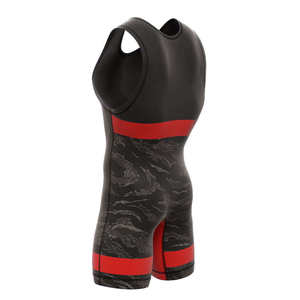 Combinaison de lutte professionnelle en spandex/polyester respirant à impression numérique pour hommes adultes et entraînement de musculation unisexe - Product Image 3