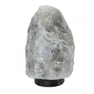 Lampes de sel de l'Himalaya grises de luxe, authentiques, en cristal de roche, lumières décoratives avec logo personnalisé, fabrication OEM - Product Image 3