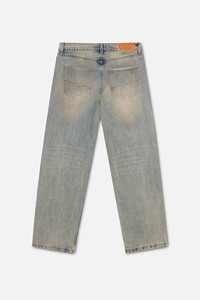 Jeans de Hombre Personalizados, Estilo Vintage, Lavados, de Pierna Recta, Pantalones Casuales de Mezclilla, Corte Holgado, Ropa Urbana, Fabricante OEM ODM, Venta al Por Mayor - Product Image 2