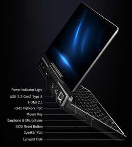 G.P.D MicroPC 2 แล็ปท็อปอุตสาหกรรมแบบพกพา, พีซีพกพาขนาด 7 นิ้ว ระบบปฏิบัติการวินโดวส์ 11 โฮม แรม 16GB/รอม 512GB โปรเซสเซอร์ N300 - Product Image 6