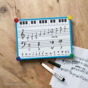 Reusable Magnetic Music Practice <b>Board</b> with Apple-Shaped Corner Covers for Music Learning - Product Image 6