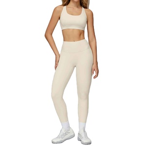 New High Quality Reversible Plus Size 2 Piece Womens Fitness Sportswear Set Running <b>Sports</b> <b>Bra</b> Gym Leggings For Yoga - Product Image 3