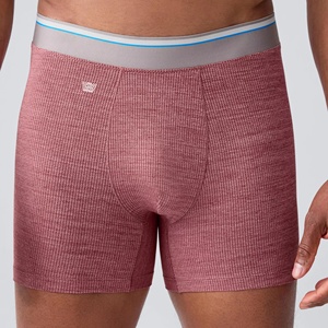 Calzoncillos bóxer de color liso para hombre, personalizados con logo impreso, transpirables, cómodos, antibacterianos, de tiro bajo, con logo en la cintura con cuentas. ¡Gran oferta! - Product Image 1