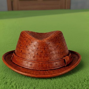 Premium Quality custom Handmade Green Leather <b>Steampunk</b> Top <b>Hat</b> Gothic Festival Cosplay <b>Hat</b> - Product Image 2