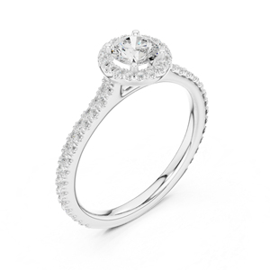 Anillo de Diamante Cultivado en Laboratorio con Corte Redondo en Oro Sólido de 14K, Certificado IGI, Diseño Clásico Solitario, Anillo de Compromiso para Mujer - Product Image 3