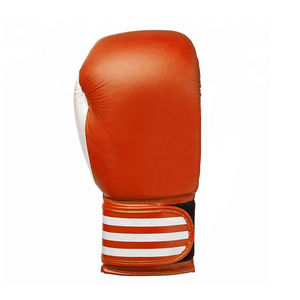 High Quality Professional Boxing Gloves Genuine Leather <b>Hook</b> Loop Closure Breathable Customizable Outdoor Training Sports Gloves - Product Image 2