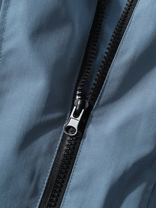 Veste de sport unisexe style racer, design color block, fermeture éclair, col rabattable, polyester respirant, idéale pour le printemps - Product Image 4