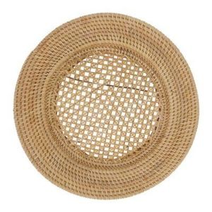 Placas de cargador de ratán respetuosas con el medio ambiente, venta al por mayor, plato de servicio rústico hecho a mano duradero para compradores de negocios de catering - Product Image 6