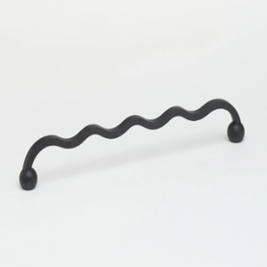 Tirador Minimalista de Latón Negro Sólido para Cajones de Gabinete con Extremos Redondos, Tirador Resistente para Puerta de Mueble - Product Image 2