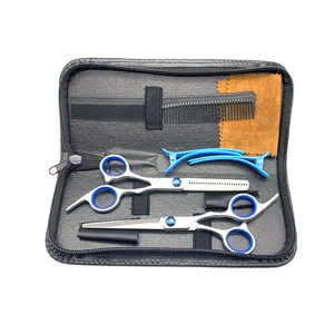High Quality Barber Hair Thinning Scissors <b>Kit</b> 6" Custom Logo Hair Styling Dresser <b>Hairdressing</b> Cloth Barber Scissors - Product Image 2