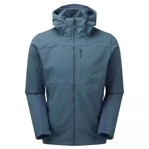 Econex Sports Men's Blue Fleece Jacket Full <b>Zip</b> Stand Collar Windproof Casual Outdoor Wear Regular Fit Polyester Finished - Product Image 1