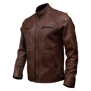 Hot Sale <b>Men</b> Genuine <b>Leather</b> <b>Long</b> Trench <b>Coat</b> Full Length Casual Real <b>Leather</b> Outerwear Zipper Closure Regular Fit Autumn Style - Product Image 5