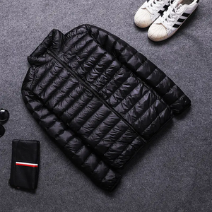 Veste d'hiver matelassée pour homme de haute qualité, noire, à capuche, avec fermeture éclair, fourrure de renard, grande taille, imperméable et respirante - Product Image 2