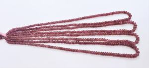 Cuentas Redondas Lisas de Turmalina Rosa, Cuentas de Turmalina Natural en Forma de Rondelle, Cuentas de Piedras Preciosas, Cuentas Sueltas de Turmalina Rosa Genuina - Product Image 5