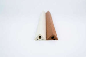 Custom PVC Corner Profile Extruded <b>Plastic</b> Trim Quarter Round Hollow <b>Bead</b> Moulding For Furniture Cabinet Wall Edge Guard Factory - Product Image 2