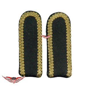 KEW Eco-Friendly Customizable Grey <b>Braided</b> Epaulettes Gold Star Embroidered Sew-In Shoulder Boards White Garment <b>Accessory</b> - Product Image 1