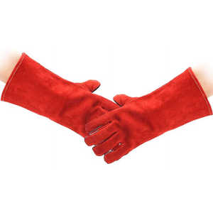 Direct Factory Supply High Quality Leather Welding Work <b>Gloves</b> Kevlar Palm Lining Heat Resistant Construction Welder <b>Gloves</b> - Product Image 6
