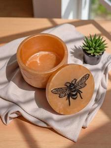 Boîte à bijoux décorative en résine florale faite à la main, petite boîte de rangement pour bijoux en résine personnalisée, décoration d'intérieur - Product Image 5