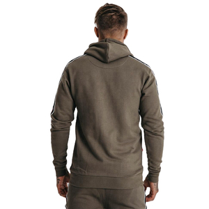 Mens High Quality Navy Blue Cotton Sports Tracksuit Plus Size Wholesale For Winter Season - Product Image 5
