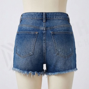 Shorts de Mezclilla Rectos de Cintura Alta para Mujer, Verano, Casuales, Elegantes, Cómodos, Color Personalizado, Jeans al por Mayor, Ropa de Moda - Product Image 2